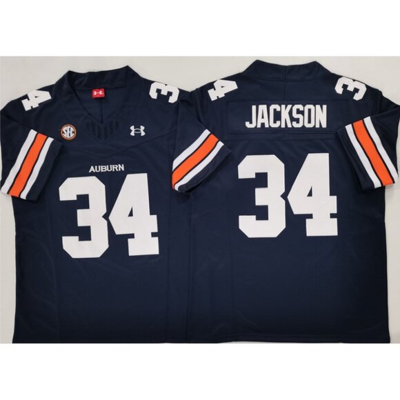 Mens Youths Kids Womens Bo Jackson Navy Stitched Jersey